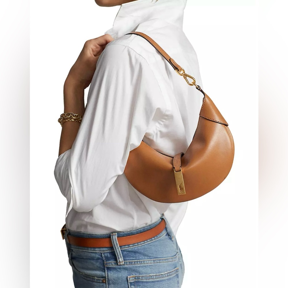Polo by Ralph Lauren Brown Polo ID Mini Shoulder Bag